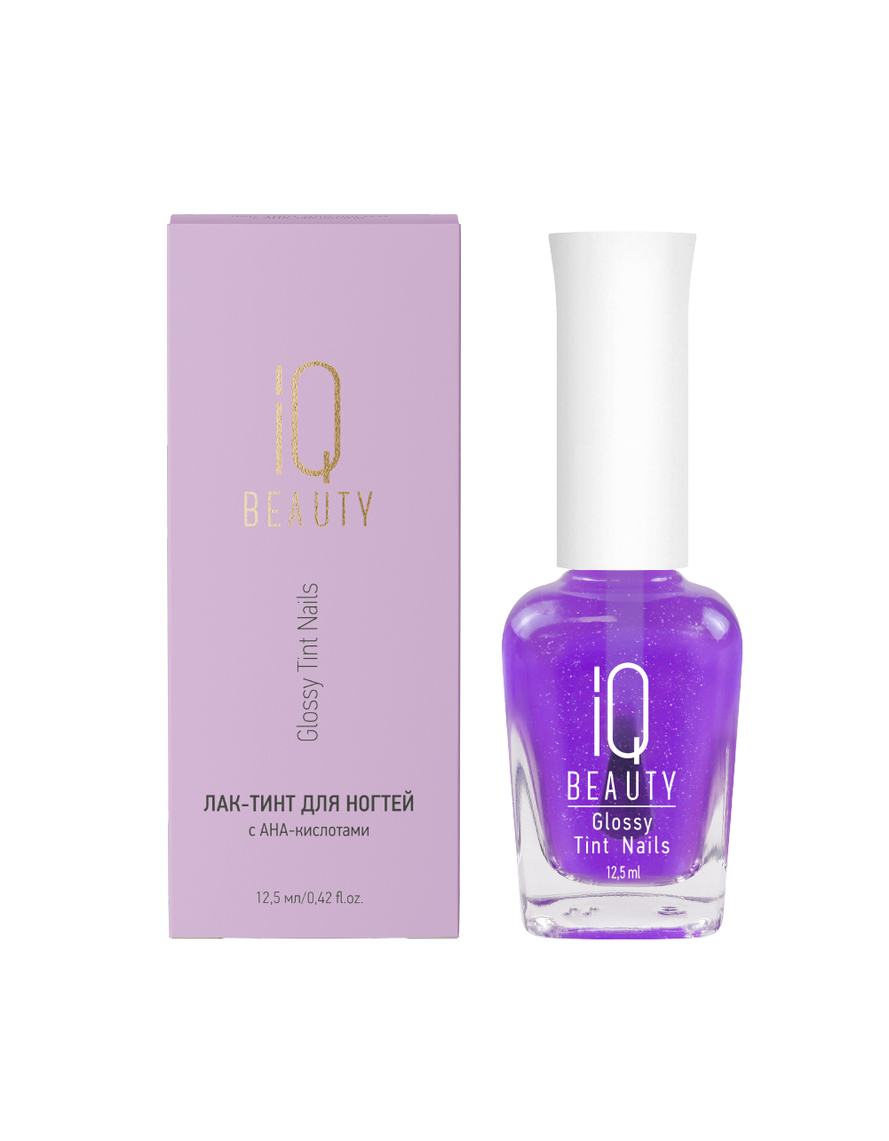 Лак-тинт с AHA-кислотами Glossy Tint Nails 03 Lilac Glow, 12.5 мл