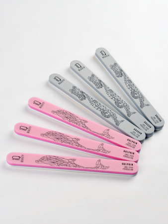 Пилка-шлифовщик для нормальных и поврежденных ногтей Dolphin 180/240 Prosalon в в Челябинске