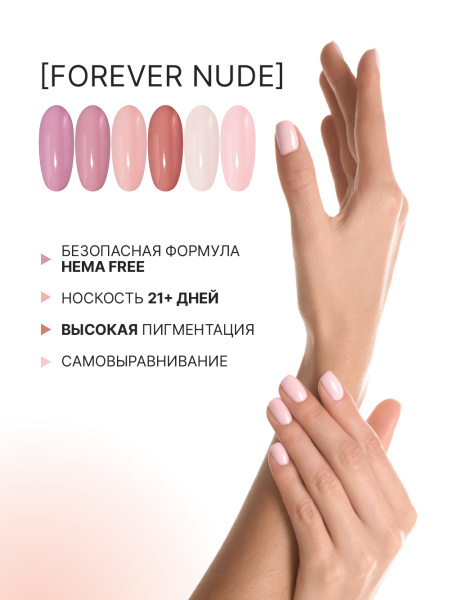 Промо набор каучуковых гель-лаков IQ BEAUTY с кальцием «Forever Nude», 6 шт. по 10 мл в в Новосибирске