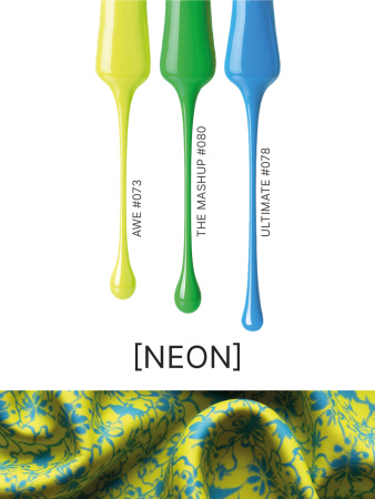 Промо набор лаков для ногтей PROLAC+bioceramics «Neon» мини 3 шт по 12.5 мл. в в Челябинске