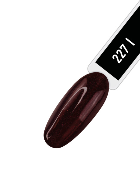 Каучуковый гель-лак 227 Choco capsule, 10 мл