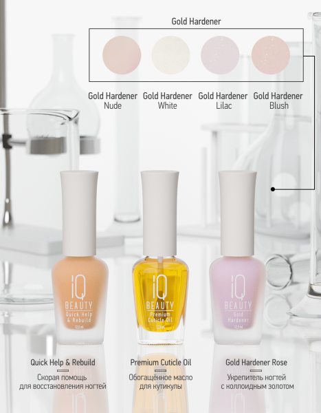 Набор Восстановление ногтей после снятия гель-лака IQ Beauty (White) в в Новосибирске