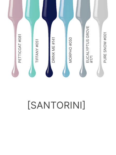 Промо набор каучуковых гель-лаков IQ BEAUTY с кальцием «Santorini», 6 шт. по 10 мл в в Новосибирске