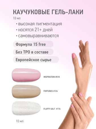 Промо набор каучуковых гель-лаков IQ BEAUTY с кальцием «Nude lovers», 6 шт. по 10 мл
