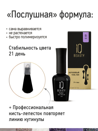 Промо-набор каучуковых гель-лаков IQ BEAUTY с кальцием «Fashion Day & Night Duo», 6 шт. по 10 мл.
