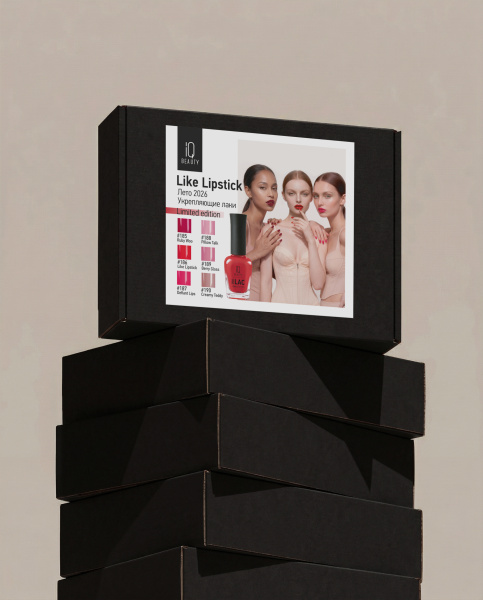 Набор лаков для ногтей PROLAC+bioceramics Like Lipstick 6 шт. по 12,5 мл.